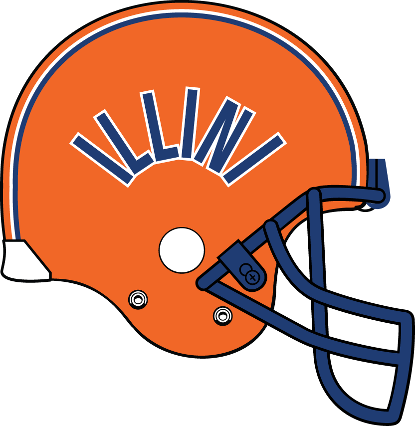 Illinois Fighting Illini 1977-1979 Helmet Logo diy iron on heat transfer
